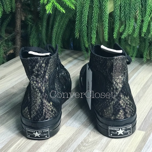 NWT Converse Ctas 70 HI NY Lurex Snake W AUTHENTIC - Picture 4 of 8